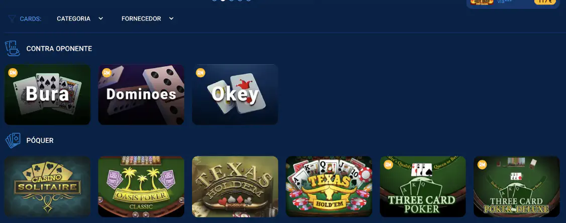 Jogos de Mesa Mostbet