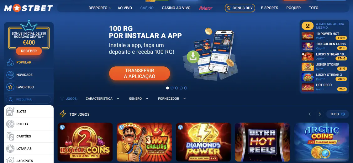 Mostbet casino Portugal